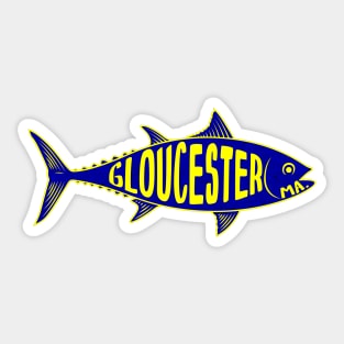 Gloucester Massachusetts Tuna Fishing Cape Ann MA Sticker